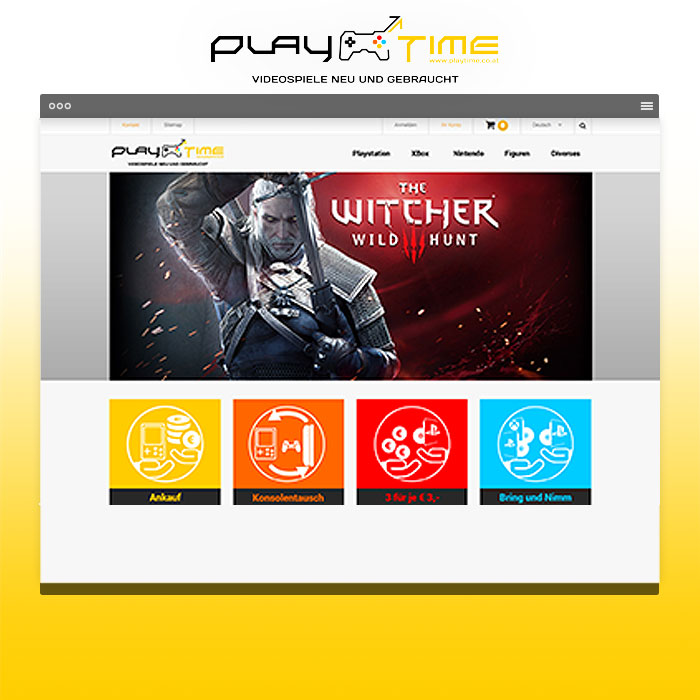 Online-Shop mit Warenwirtschaftssystem für Playtime