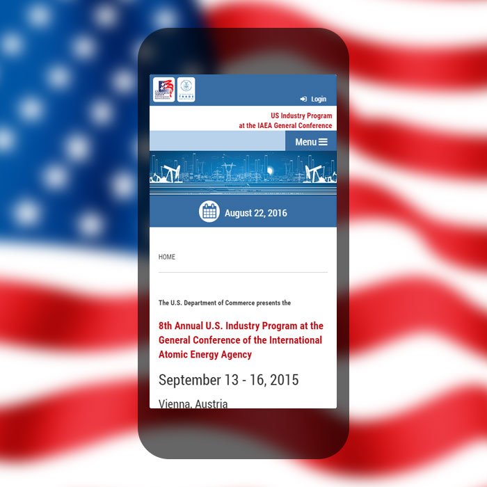 mobile Website inklusive App für die Amerikanische Botschaft